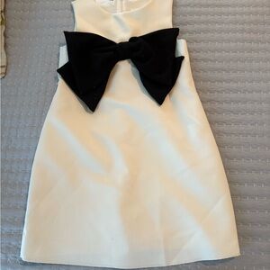 Zara Kids White Dress with Black Bow